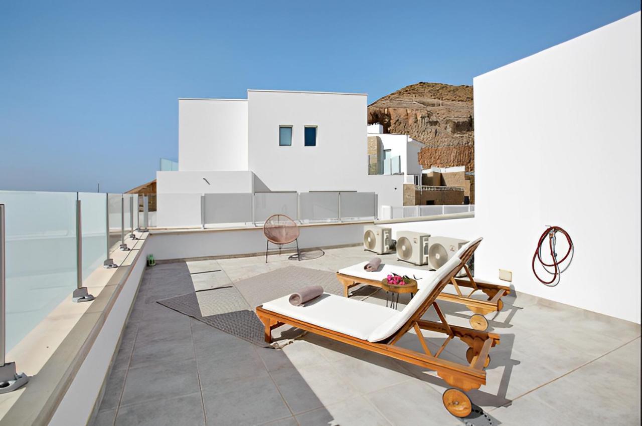 Dream Villa With Heated Pool, Rooftop & Ocean Views Mogán 외부 사진