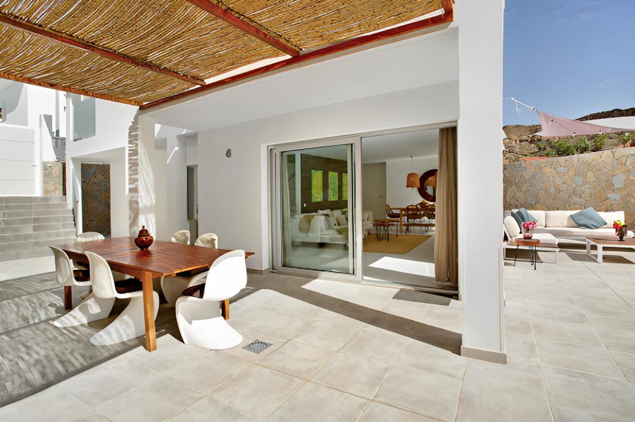 Dream Villa With Heated Pool, Rooftop & Ocean Views Mogán 외부 사진