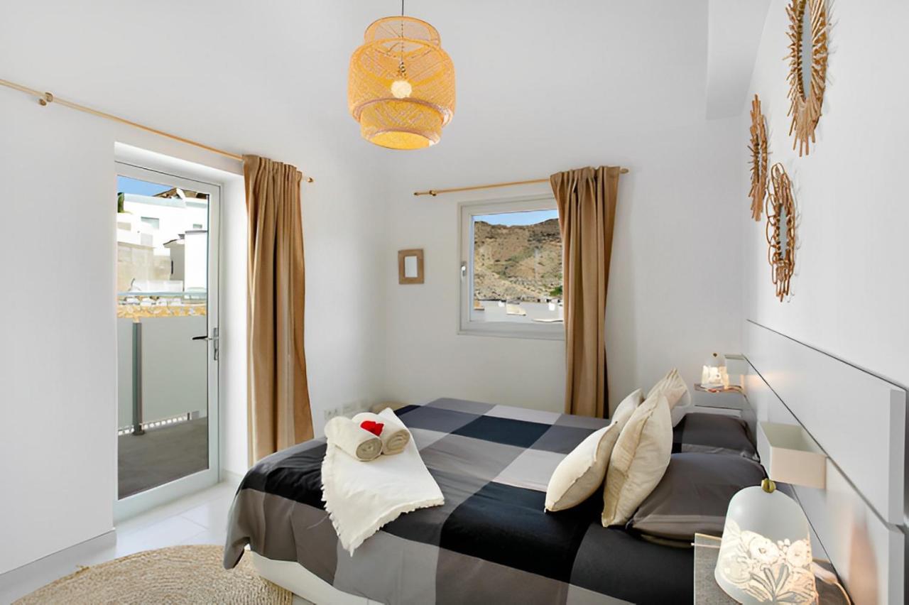 Dream Villa With Heated Pool, Rooftop & Ocean Views Mogán 외부 사진