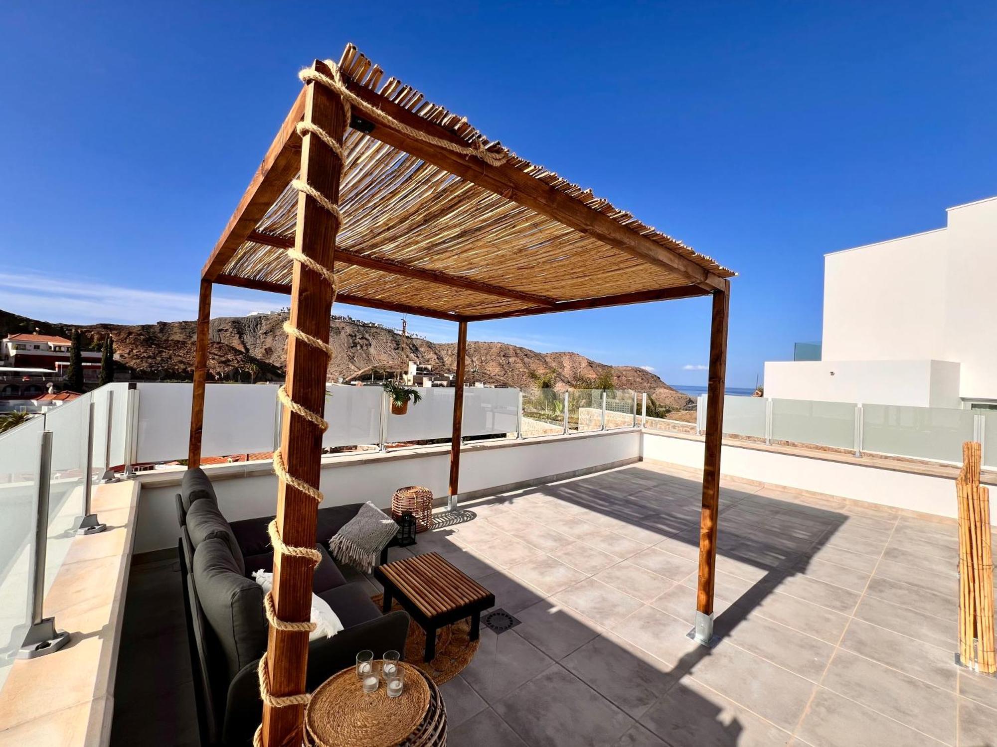 Dream Villa With Heated Pool, Rooftop & Ocean Views Mogán 외부 사진