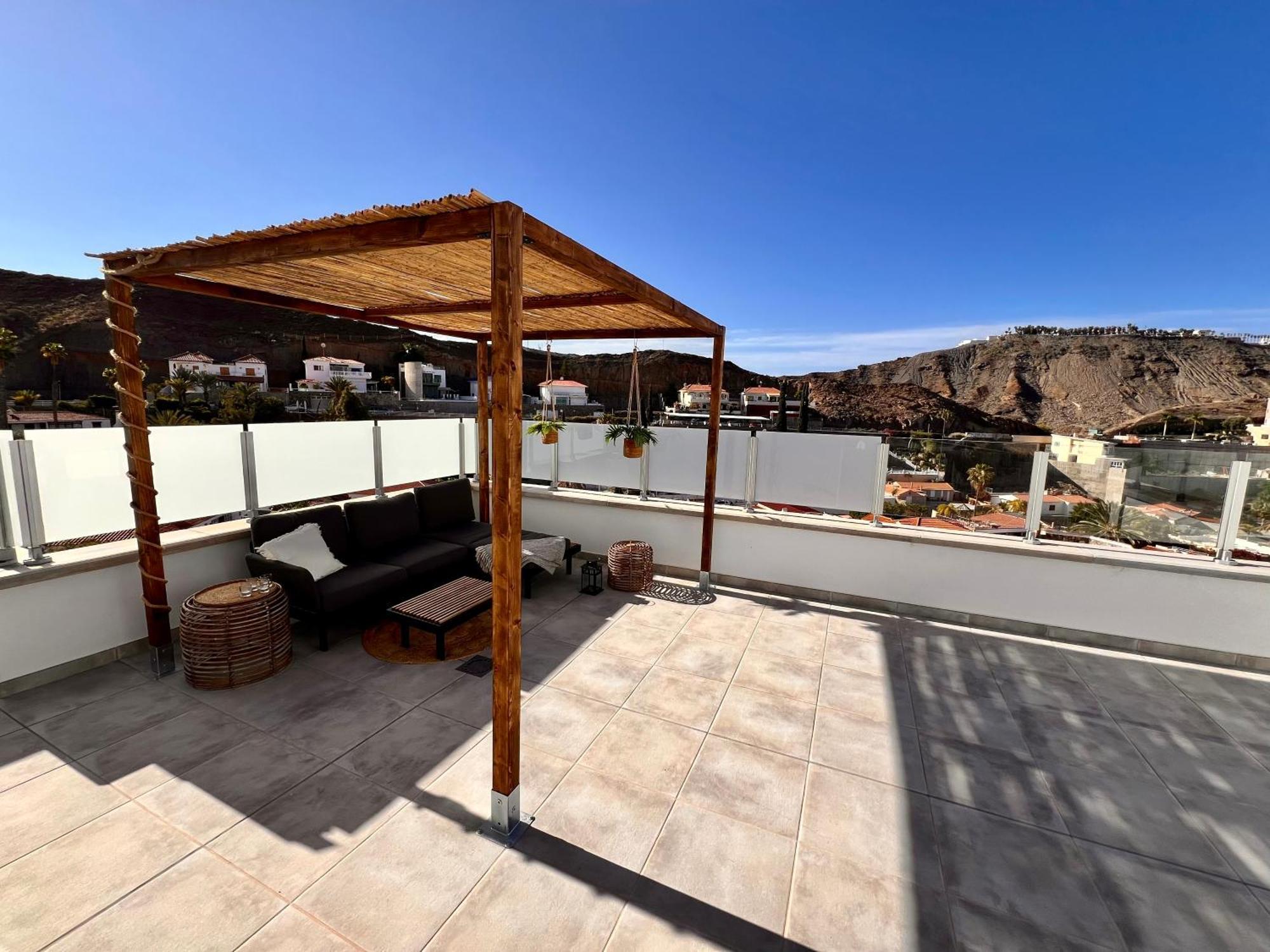 Dream Villa With Heated Pool, Rooftop & Ocean Views Mogán 외부 사진